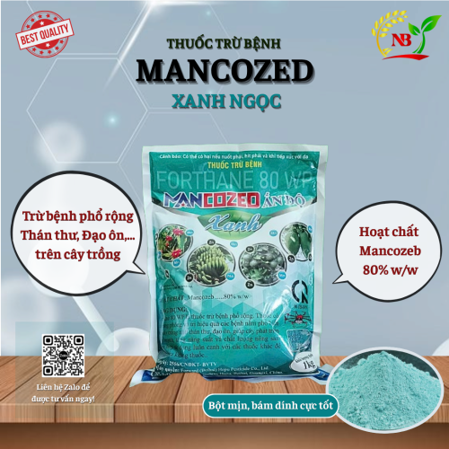 (Bệnh) Forthane 80WP (Mancozed Xanh ngọc)- 1Kg Bột Xanh Nam Bắc- Phúc An
