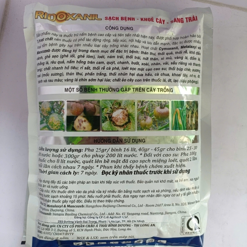 RIDOXANIL 800WP – 3 HOẠT CHẤT SIÊU TRỊ BỆNH