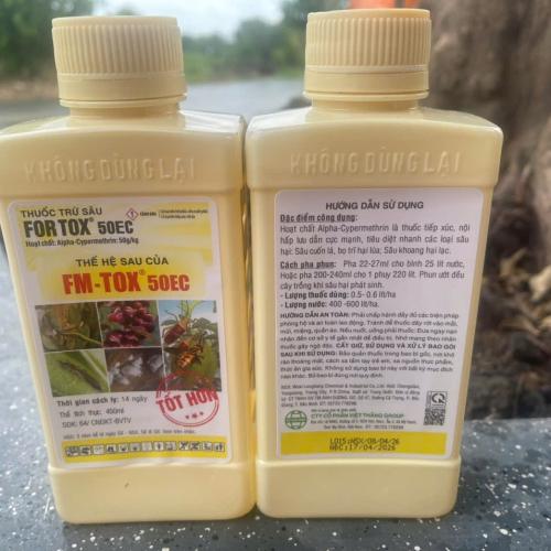 FORTOX 50EC – Diệt sâu nhanh, bảo vệ mùa vụ hiệu quả