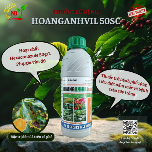 (BỆNH) Thuốc trừ bệnh Hoanganhvil 50SC 1L