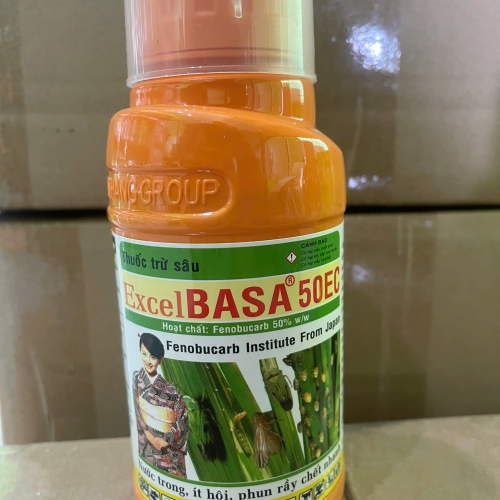 Thuốc trừ sâu Excel Basa 50EC- 450ml- Fenobucard 500g/l - Nước trong ít hôi, phan rầy chết nhanh, trừ chích hút, bọ trĩ, rầy nâu.. Năm bưu