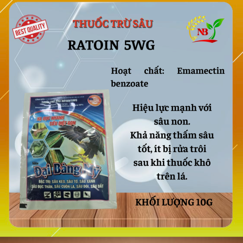 (SÂU) Ratoin 5WG (Đại Bàng Mỹ) 10gr- Agritech USA