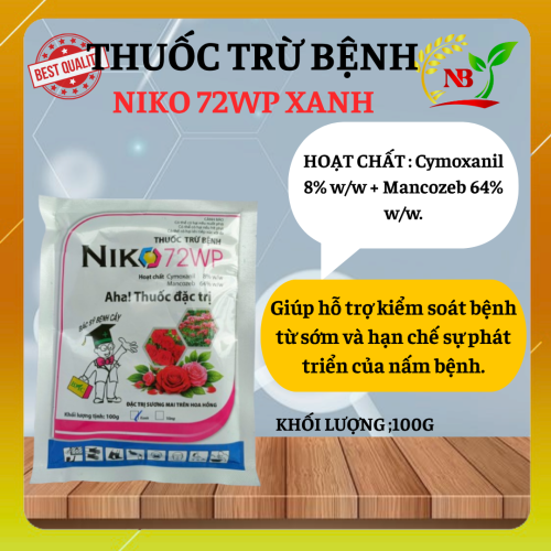 NIKO 72WP – ĐẶC TRỊ SƯƠNG MAI, BẢO VỆ HOA HỒNG KHỎE ĐẸP!