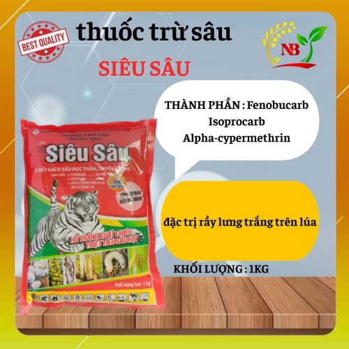 SIÊU SÂU – SIÊUGON 85GR  đặc trị rầy lưng trắng trên lúa.