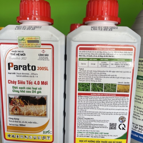 (CỎ) Parato (Diquat-Faquatrio) 20SL- 900ml (25c) BMC