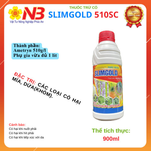 (CỎ) Thuốc trừ cỏ Slimgold 510SC (Ametryn 510g/l)- VTNN Năm Bưu