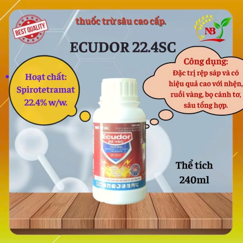 ( SÂU ) Ecudor 22.4SC (Vua Rệp) - 240ml  - Agrishop bmc (Chai BASP tròn trắng HDPE CHA240-BASP)