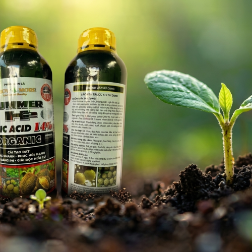 Phân bón lá Hummer H2 - Humic Acid 14% Organic (Thương hiệu: Grow More) chai 1l